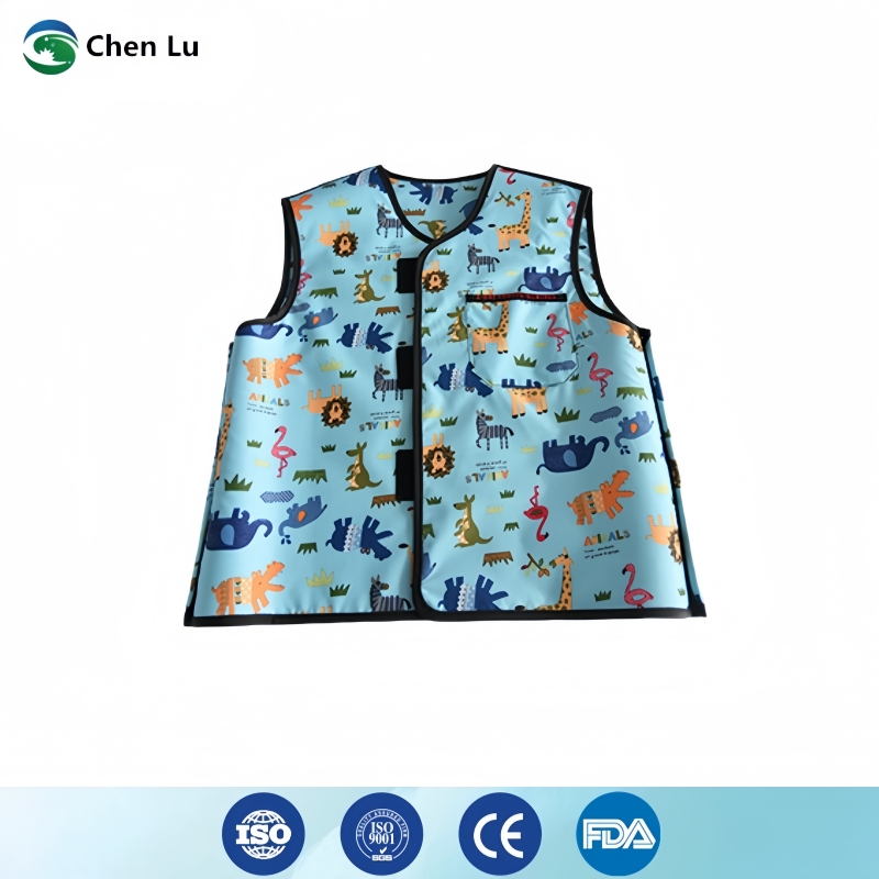 X Medical Lab - 0.5mmpb Kids Short Lead Vest Velcro