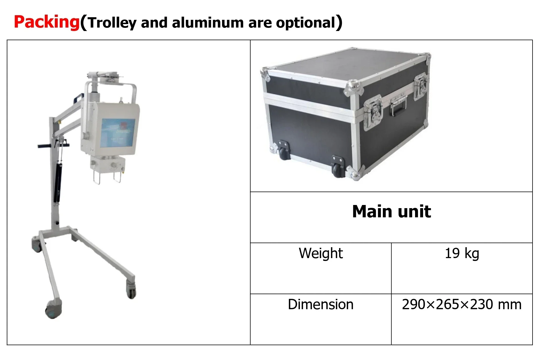 THR-5KW Medical Portable Mobil - X Medical Lab ulasan dan harga