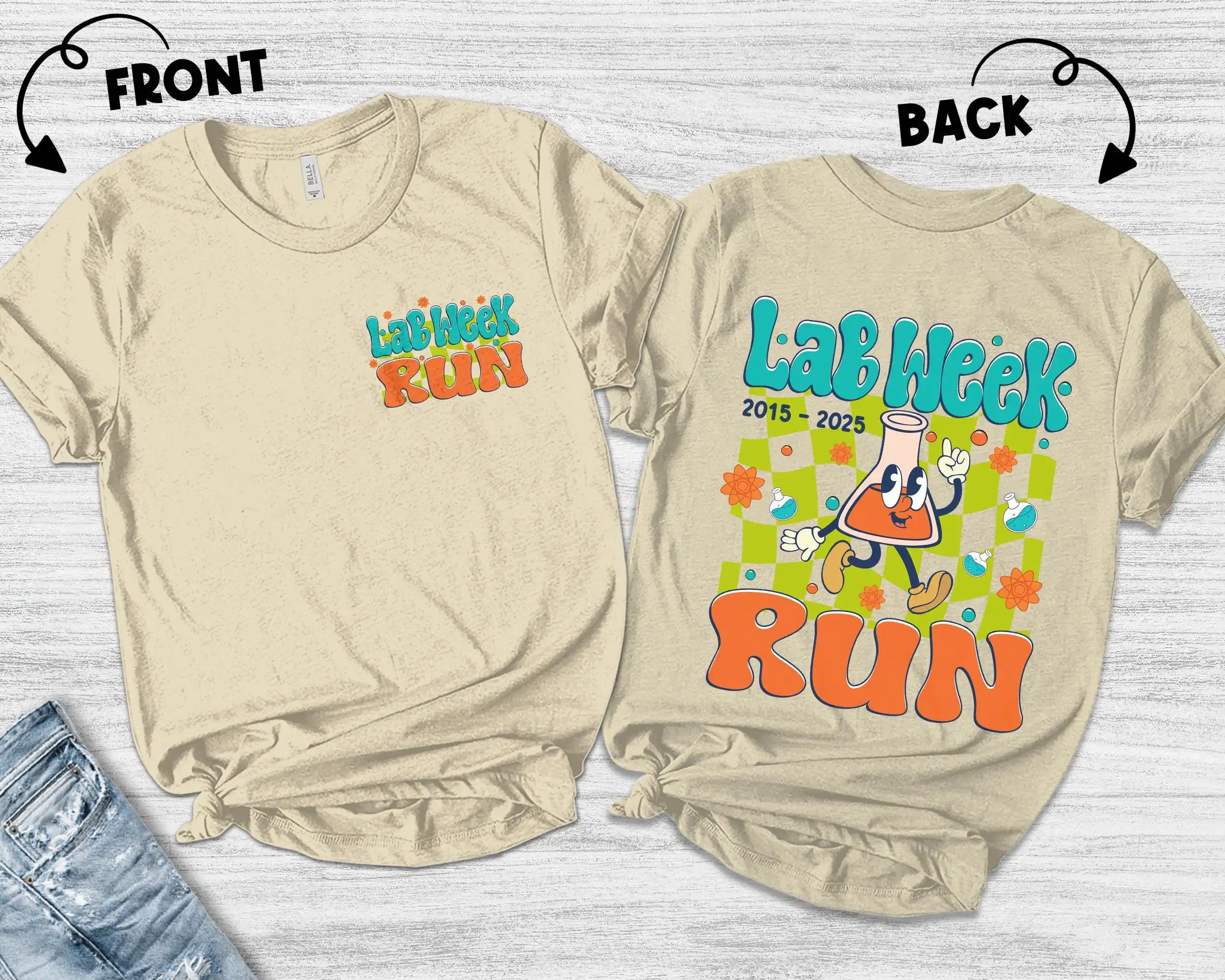 Retro Lab Week 2025 T Shirt Ru - Medical Lab Week 2025 ulasan dan harga