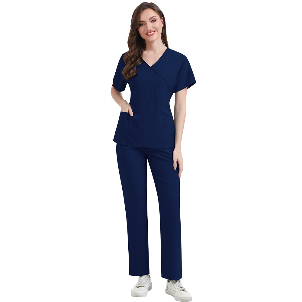 Slim Fit Women Scrubs Sets Hos - Medical Lab Hospital ulasan dan harga