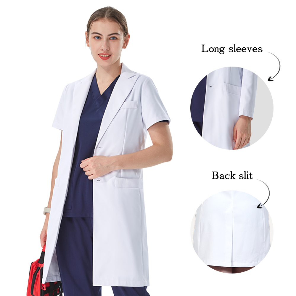 Thoughtful Lapel Collar White  - Medical Lab Hospital ulasan dan harga