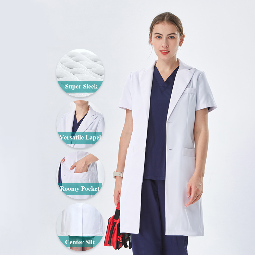 Thoughtful Lapel Collar White  - Medical Lab Hospital ulasan dan harga