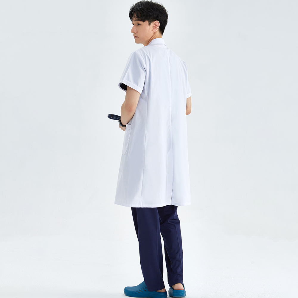 Unisex White Coat Lab Coat Hos - Medical Lab Hospital ulasan dan harga