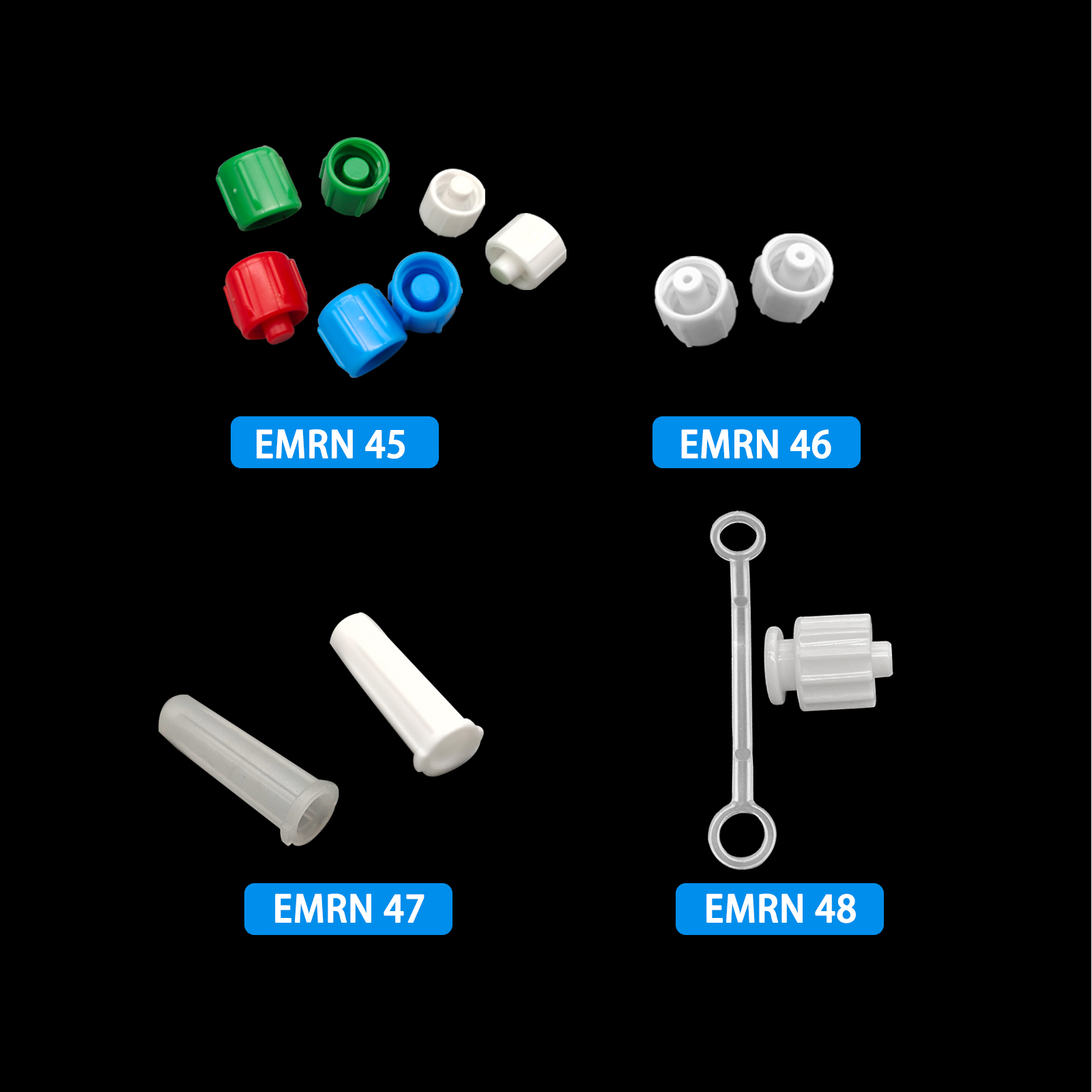500pcs Male Luer Caps Hole for - Medical Lab ulasan dan harga